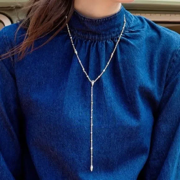 Kendra Scott Grant Y Silver necklace - Picture 4 of 5